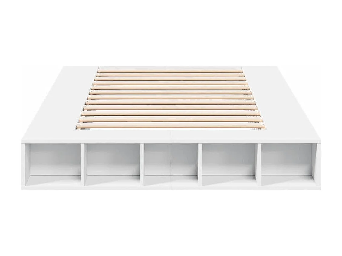 Estrutura de cama 120x200 cm derivados de madeira branco