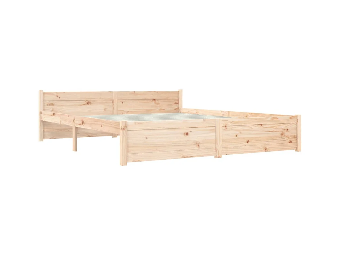 Estrutura de cama 160x200 cm madeira maciça