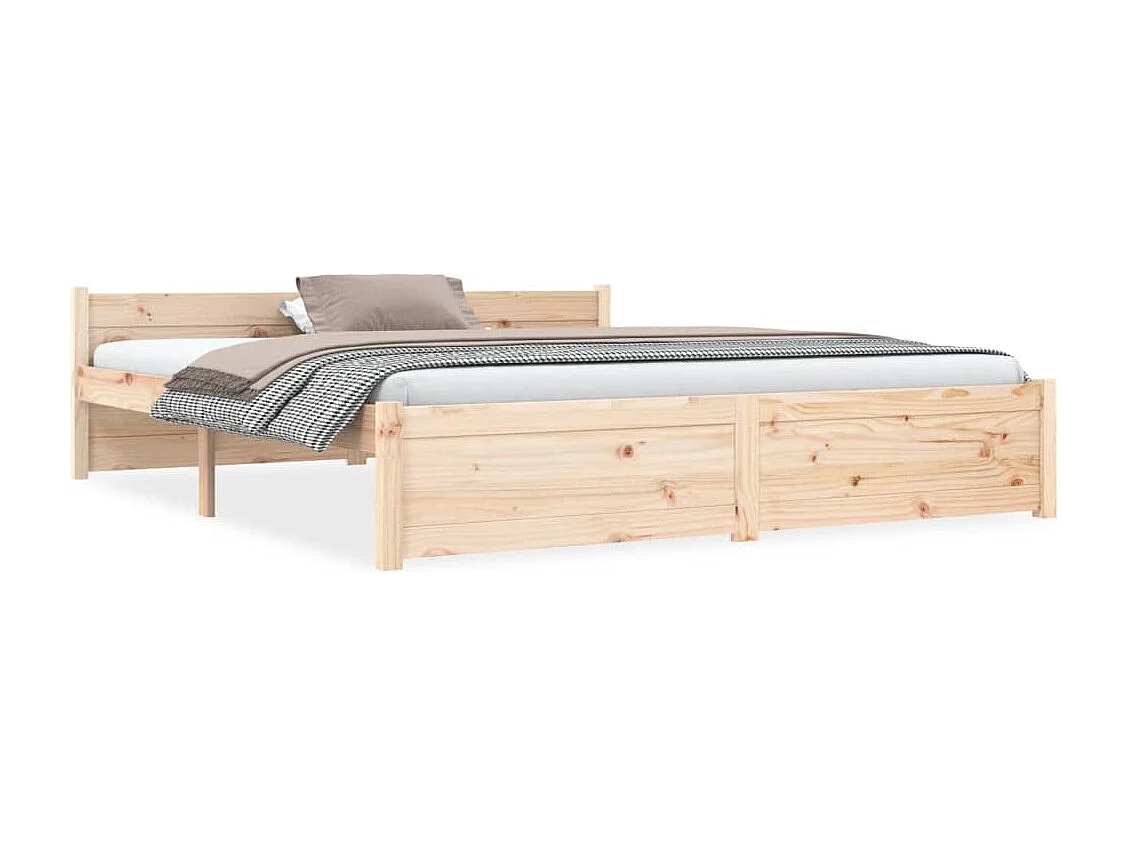 Estrutura de cama 160x200 cm madeira maciça