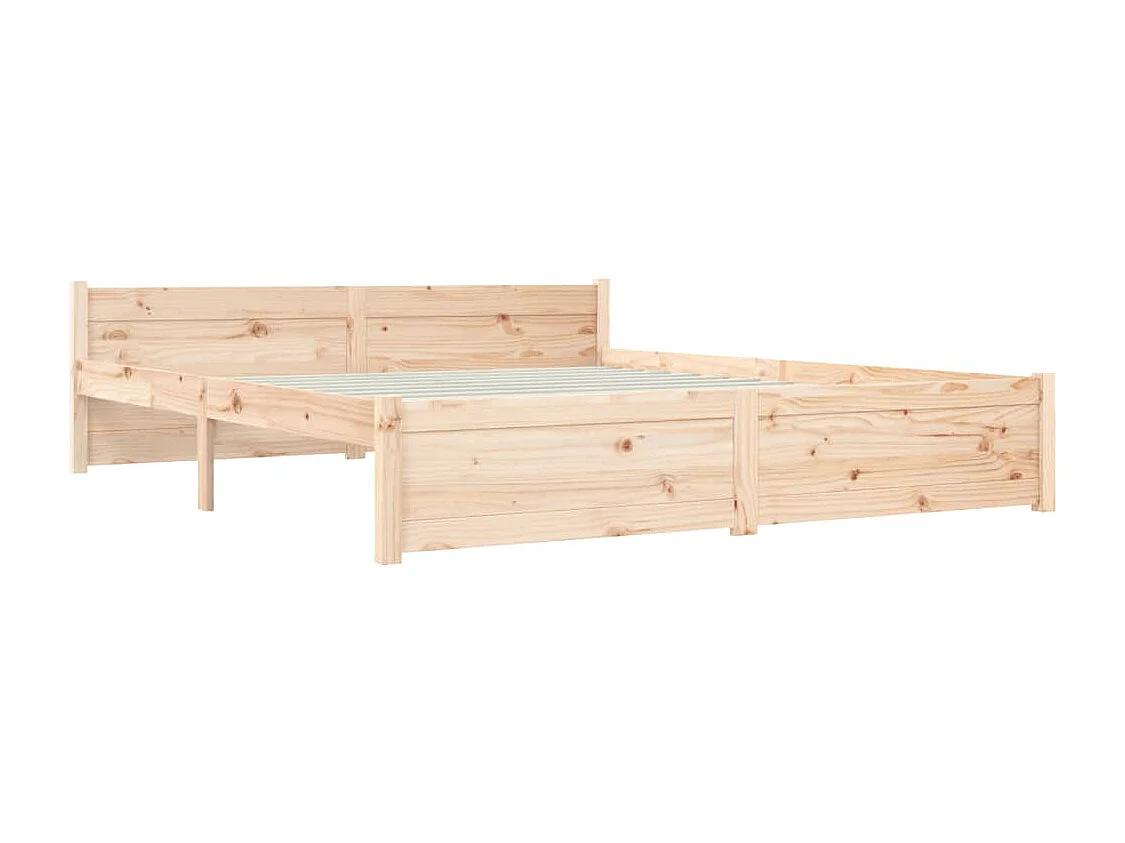 Estrutura de cama 160x200 cm madeira maciça