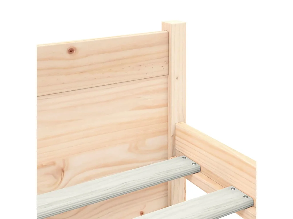 Estrutura de cama 160x200 cm madeira maciça