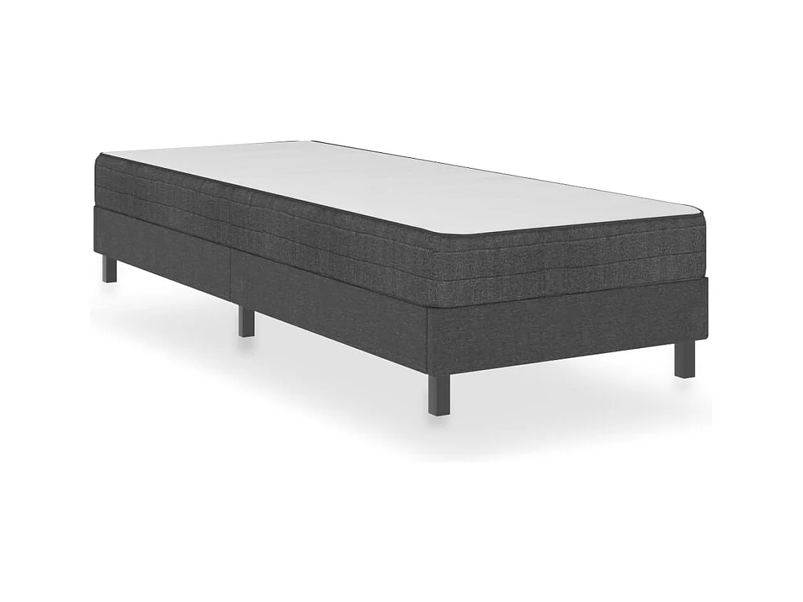 Sommier tapissier Gris Tissu 90 x 200 cm