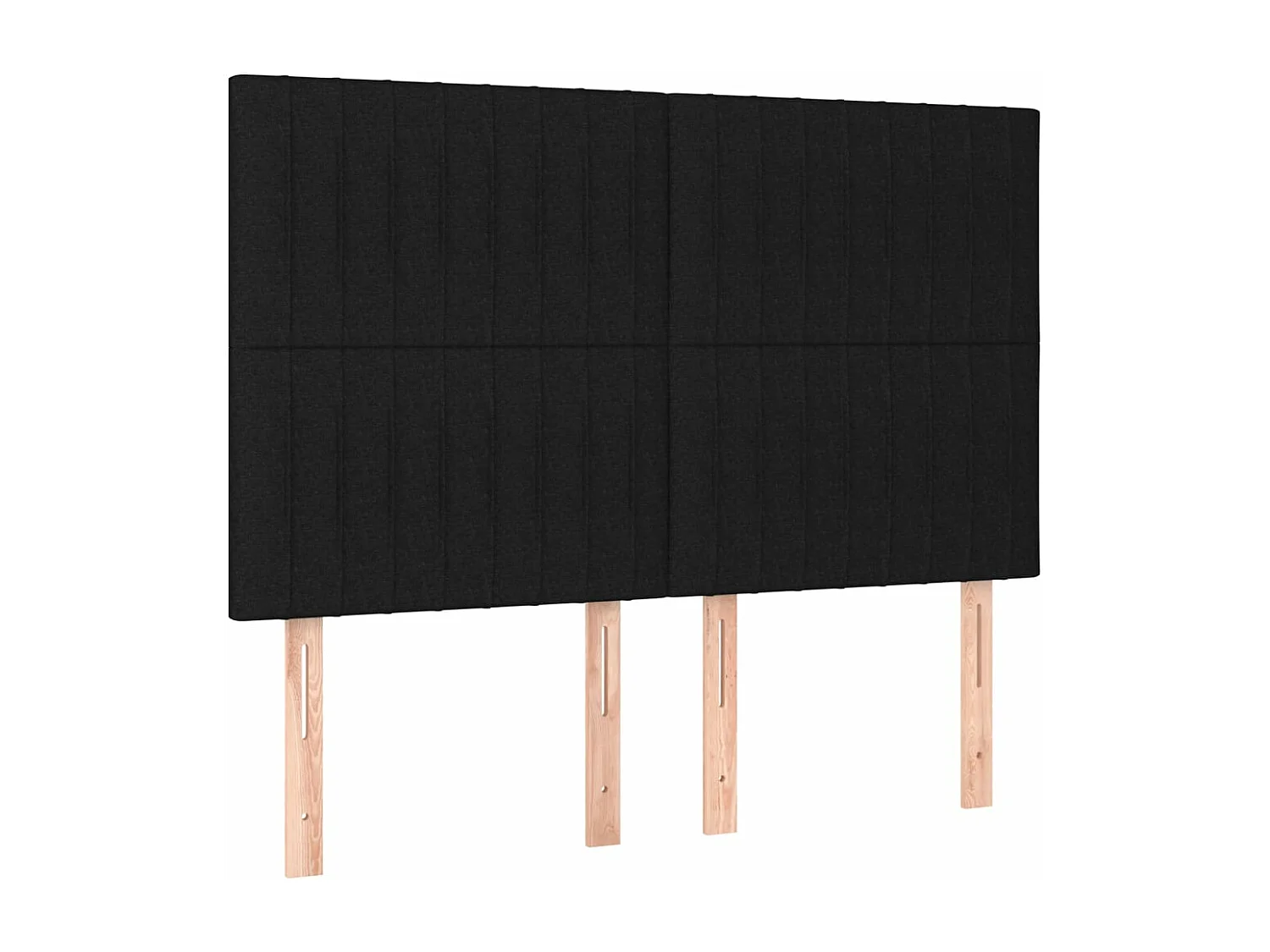 Boxspring met matras en LED stof zwart 140x190 cm