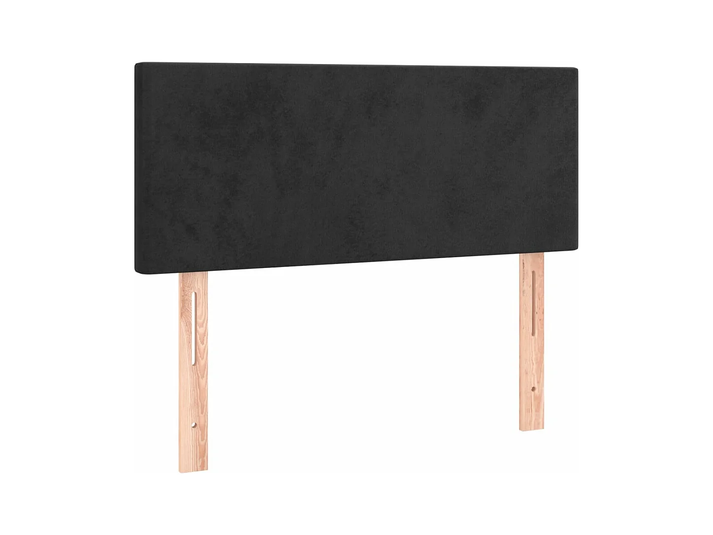 Sommier tapissier avec matelas et LED Noir 120 x 200 cm Velours