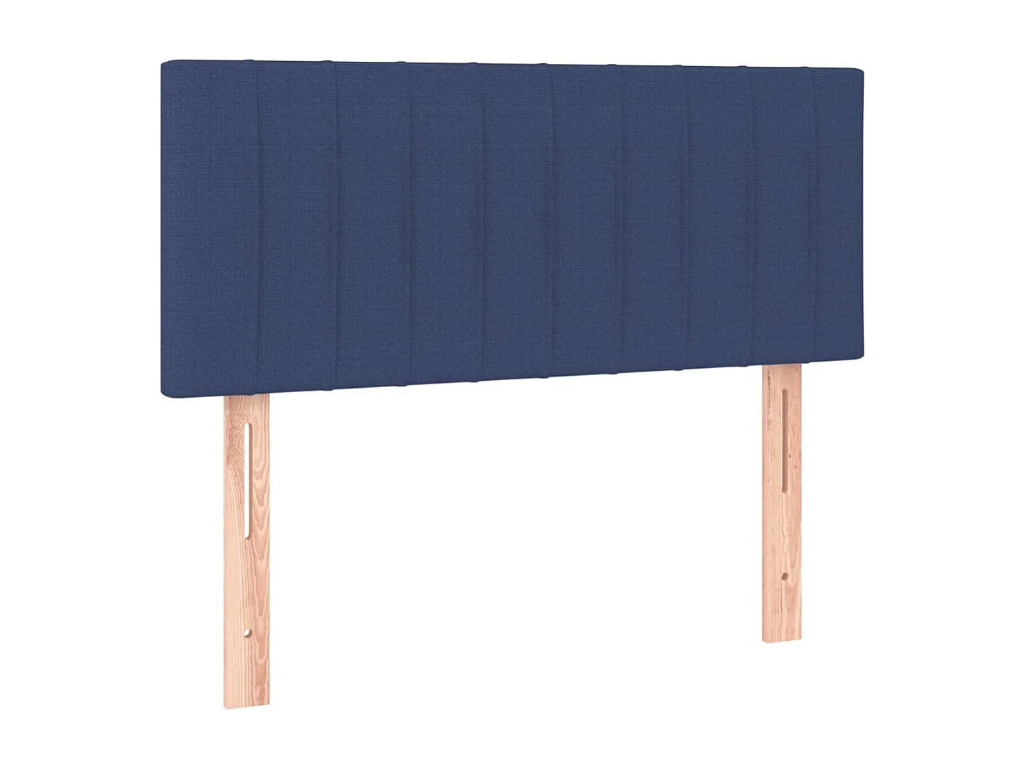 Sommier à lattes de lit avec matelas bleu 120x190 cm tissu