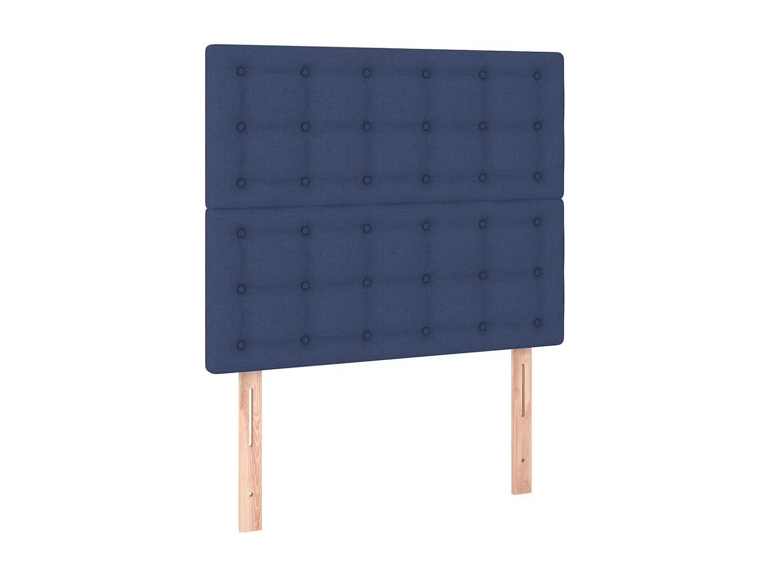 Boxspring met matras en LED stof blauw 80x200 cm