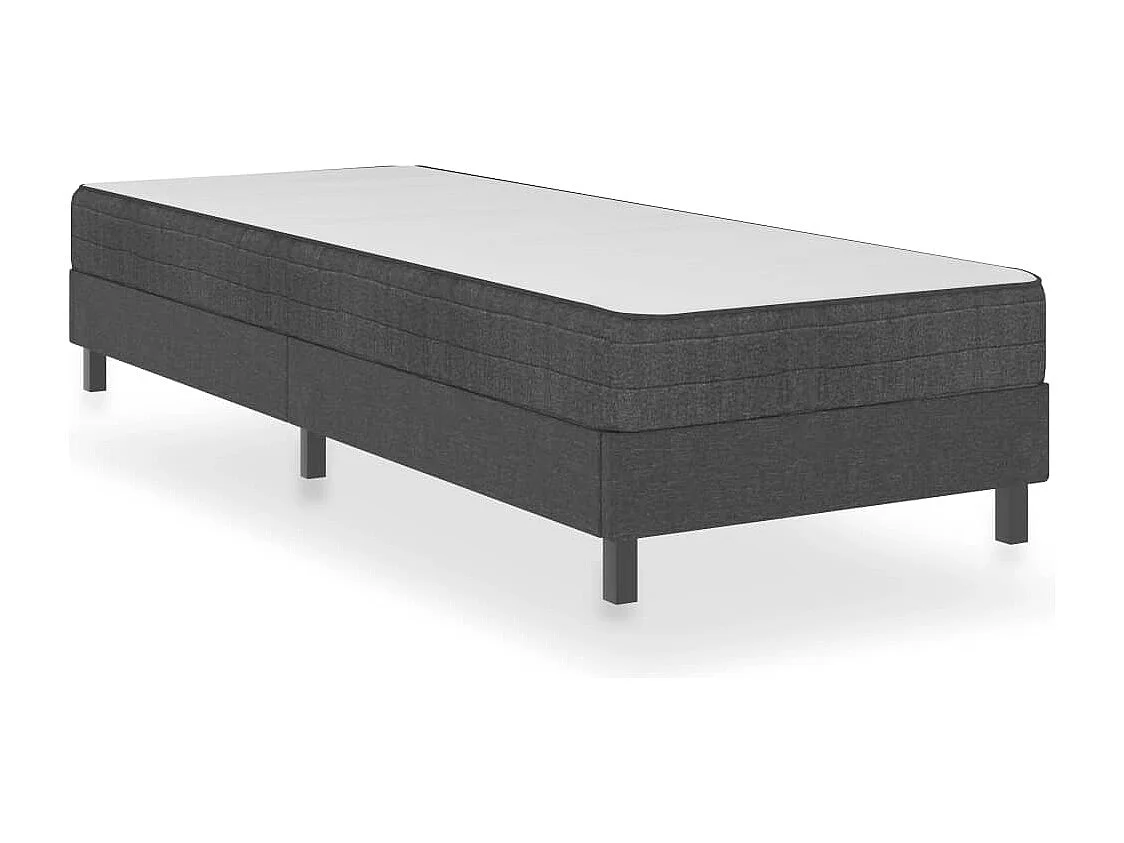 Sommier tapissier Gris Tissu 80 x 200 cm