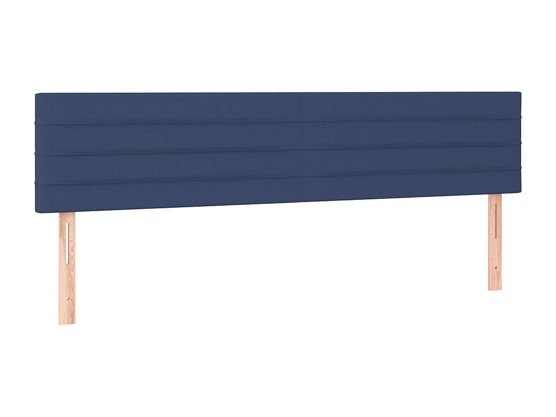 Sommier à lattes de lit avec matelas bleu 120x190 cm tissu