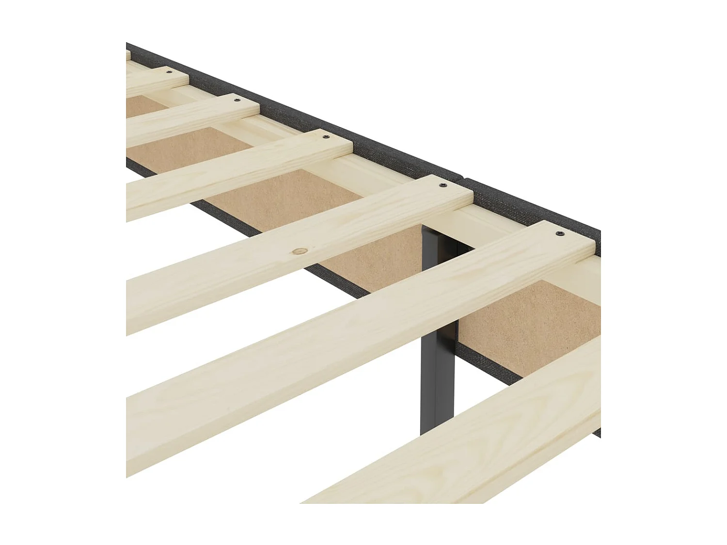 Sommier tapissier Gris Tissu 200 x 200 cm