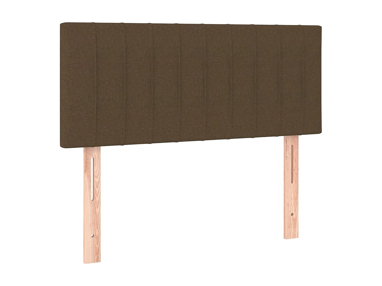 Cama box spring c/ colchão/LED 120x190cm tecido castanho-escuro