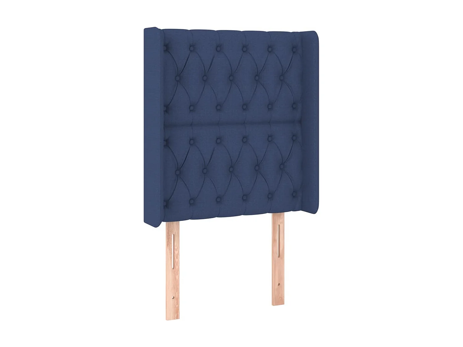 Sommier tapissier avec matelas et LED Bleu 80x200cm Tissu