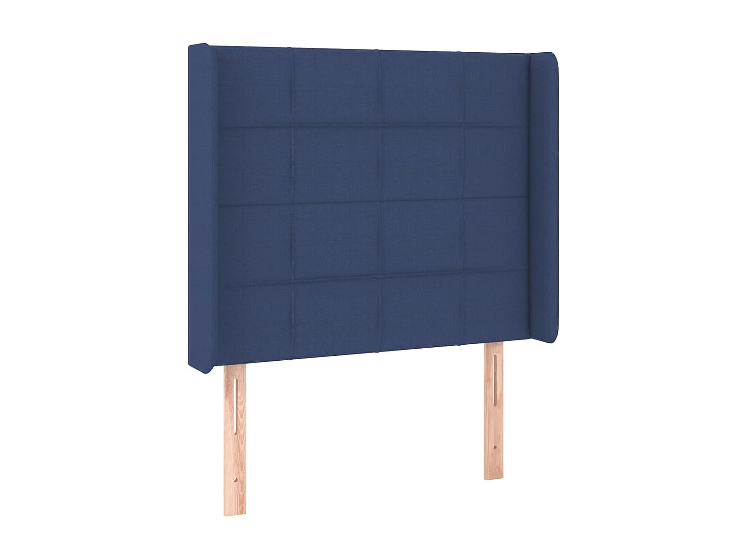 Cama box spring c/ colchão e LED 80x200 cm tecido azul