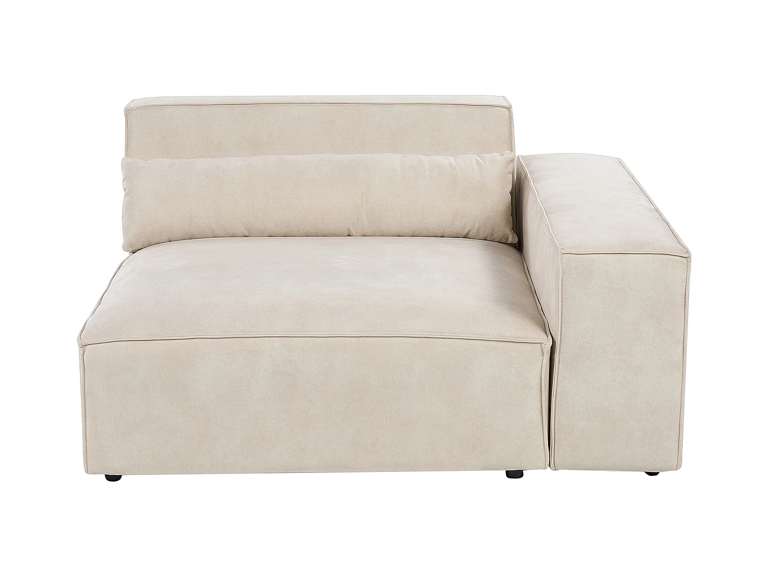 Module d'angle HELLNAR Velours Beige clair Côté droite