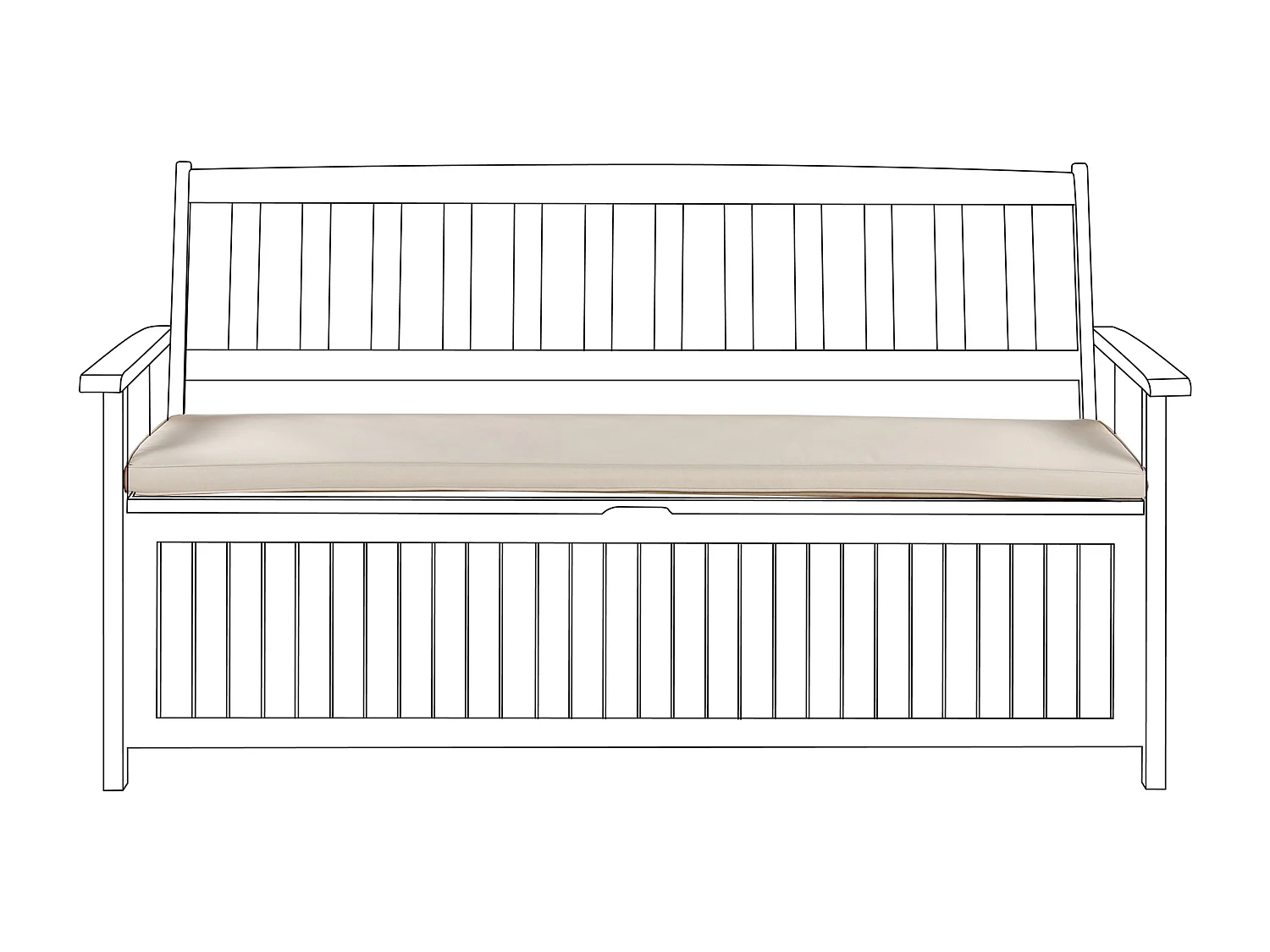 Coussin de banquette SOVANA  Taupe