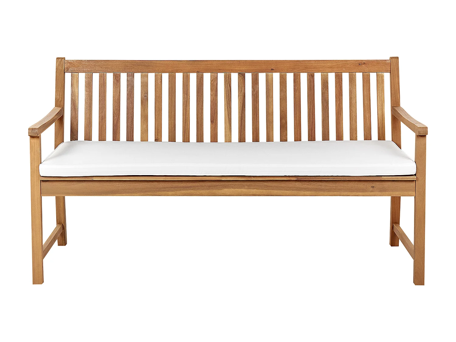 Almofada para banco de assento VIVARA 152 x 54 cm Branco creme