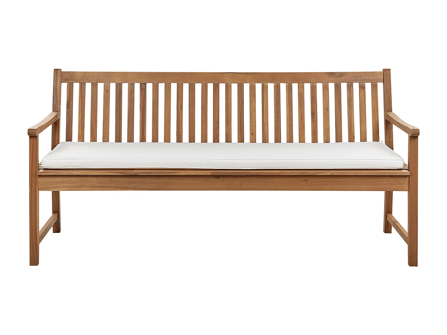 Cuscino per sedile a panca VIVARA 169 x 50 cm Bianco