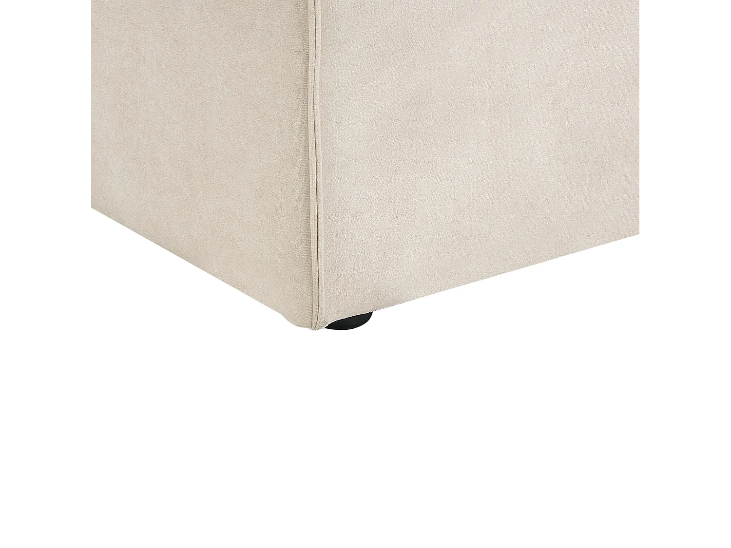 Chaise longue derecho HELLNAR Terciopelo Beige claro