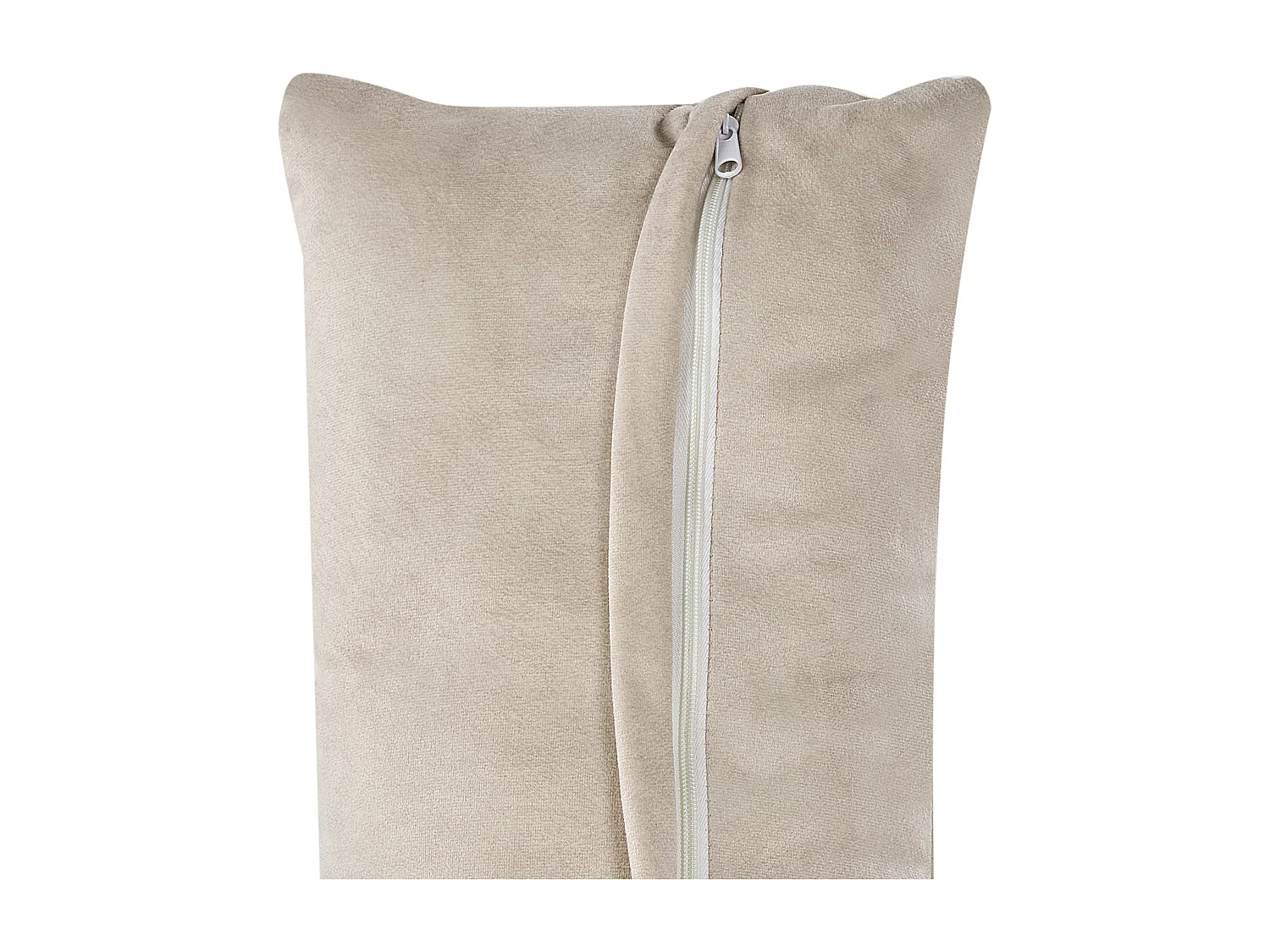 Right-Hand Chaise Longue HELLNAR Velvet Light Beige