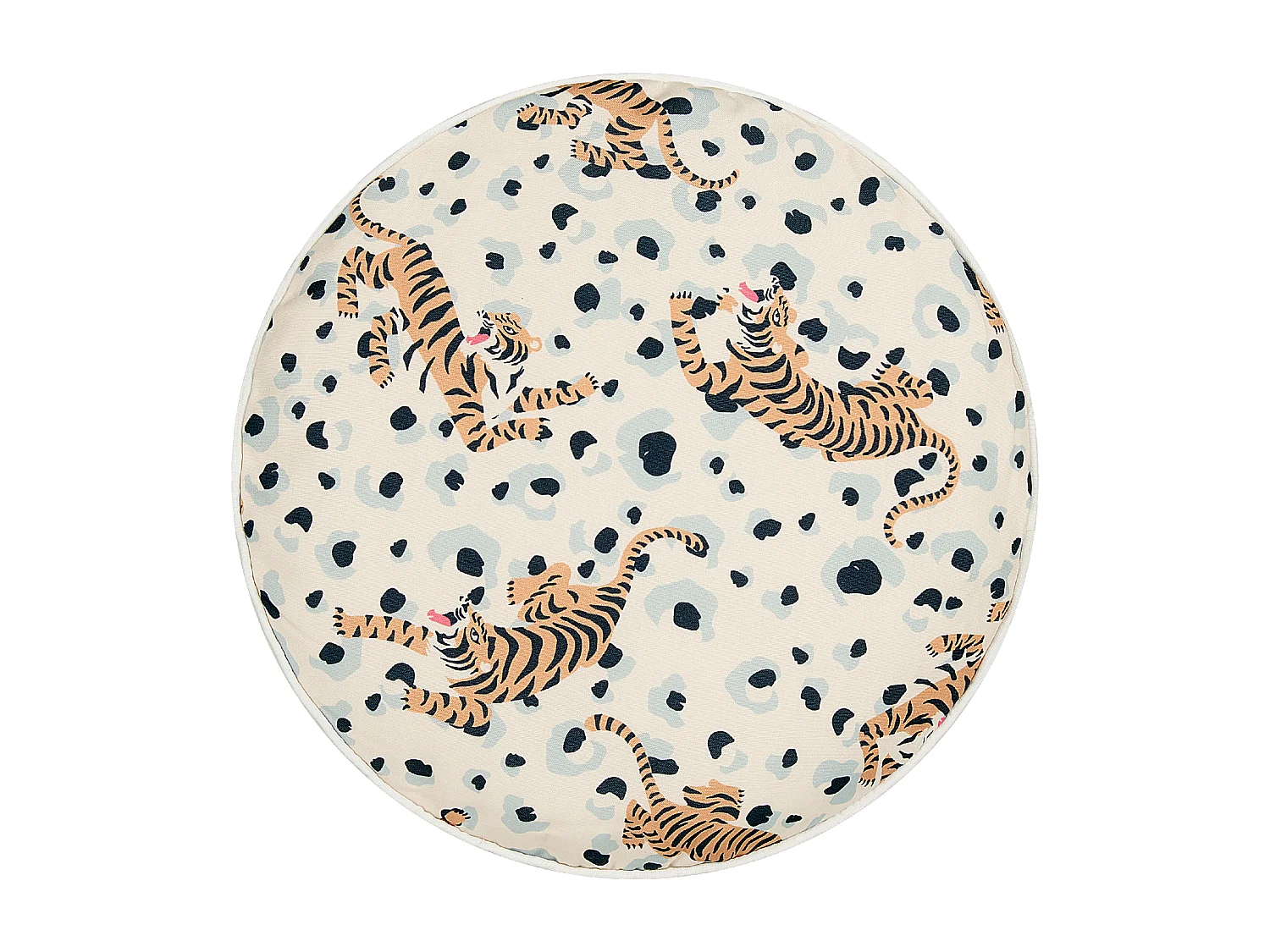 Set di 2 cuscini da esterno ARENZANO 40 x 40 cm Beige Trama animale