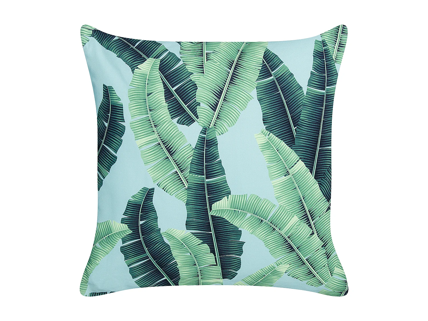 Set van 2 tuinkussens BOISSANO Bladpatroon 45 x 45 cm Groen