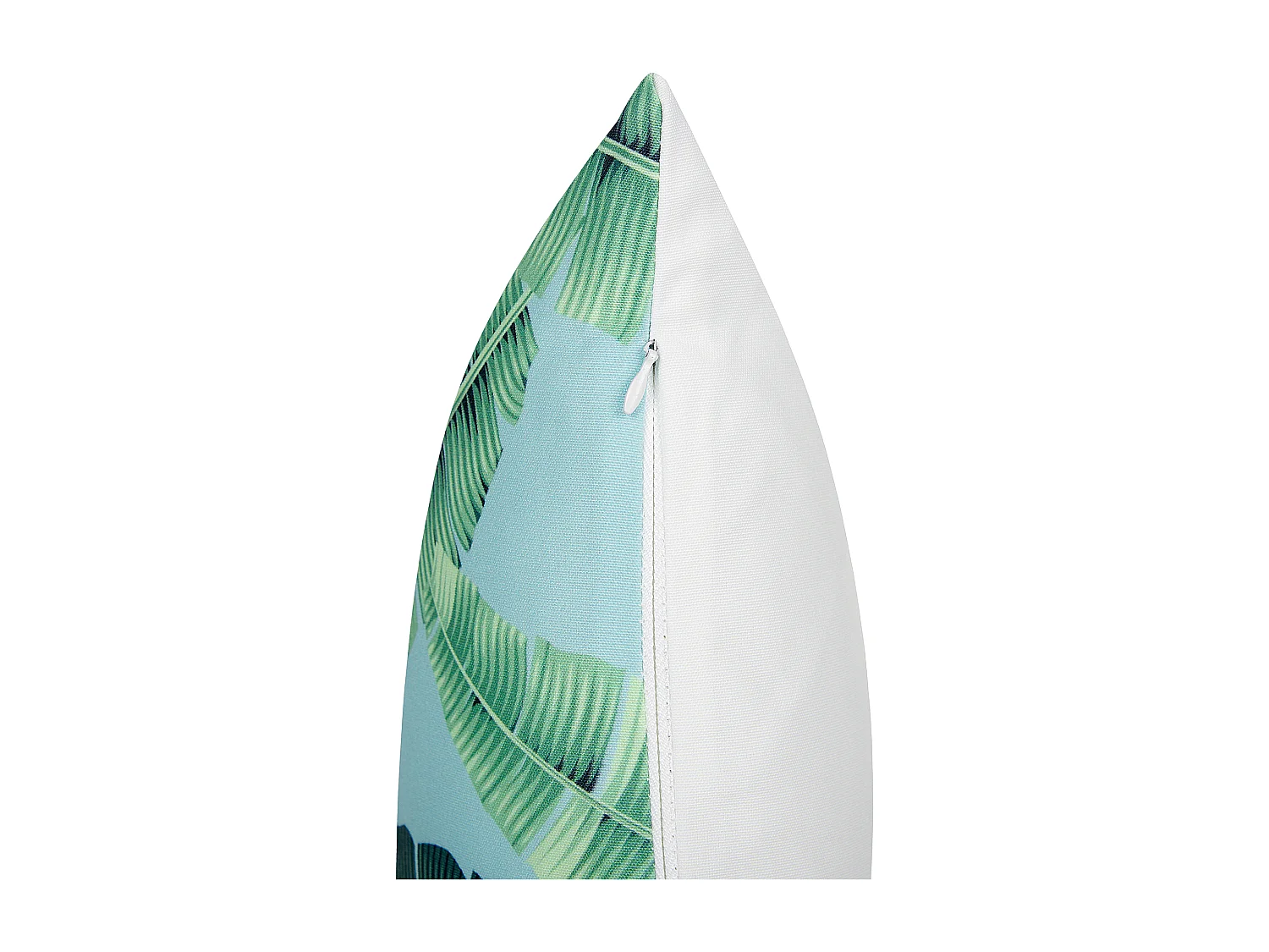 Set van 2 tuinkussens BOISSANO Bladpatroon 45 x 45 cm Groen