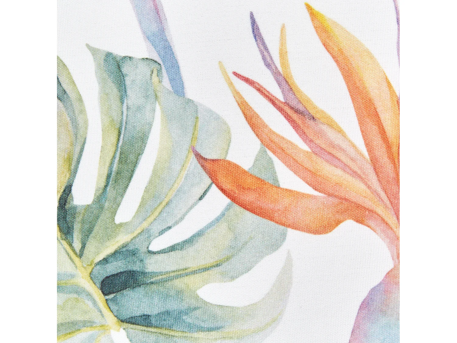 Gartenkissen 2er Set TORRAZZO 40 x 40 cm Weiss Pflanzenmuster