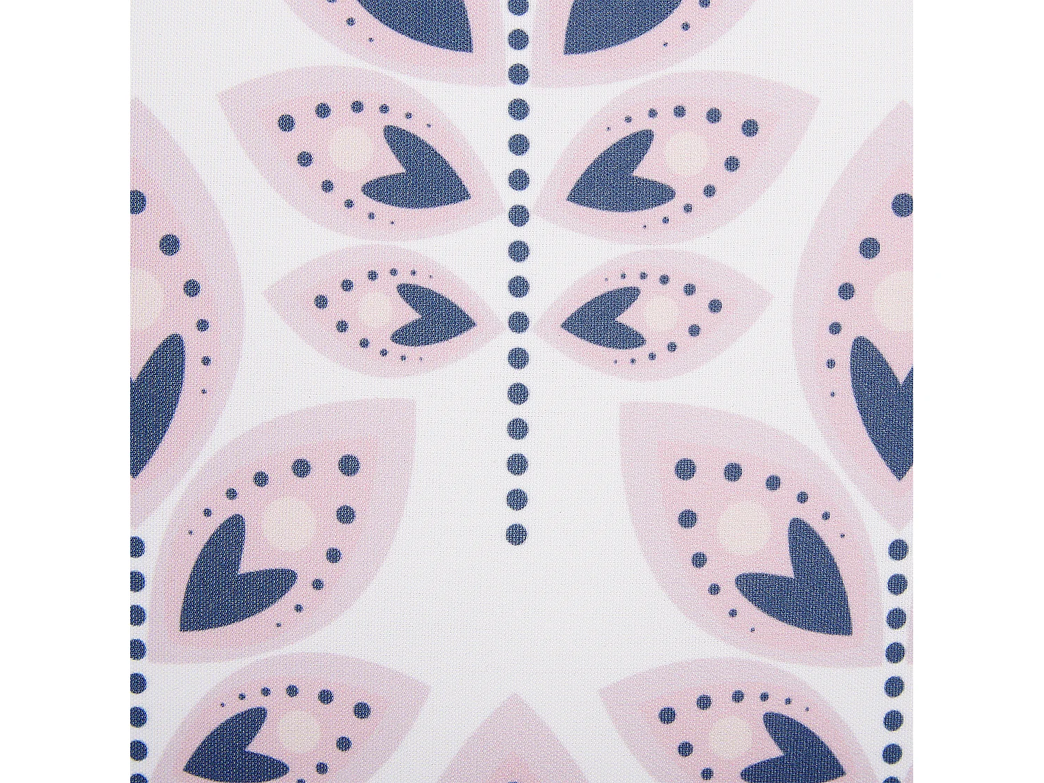 Lot de 2 coussins d'extérieur TORRETTA Motif de plante 40 x 40 cm Blanc cassé