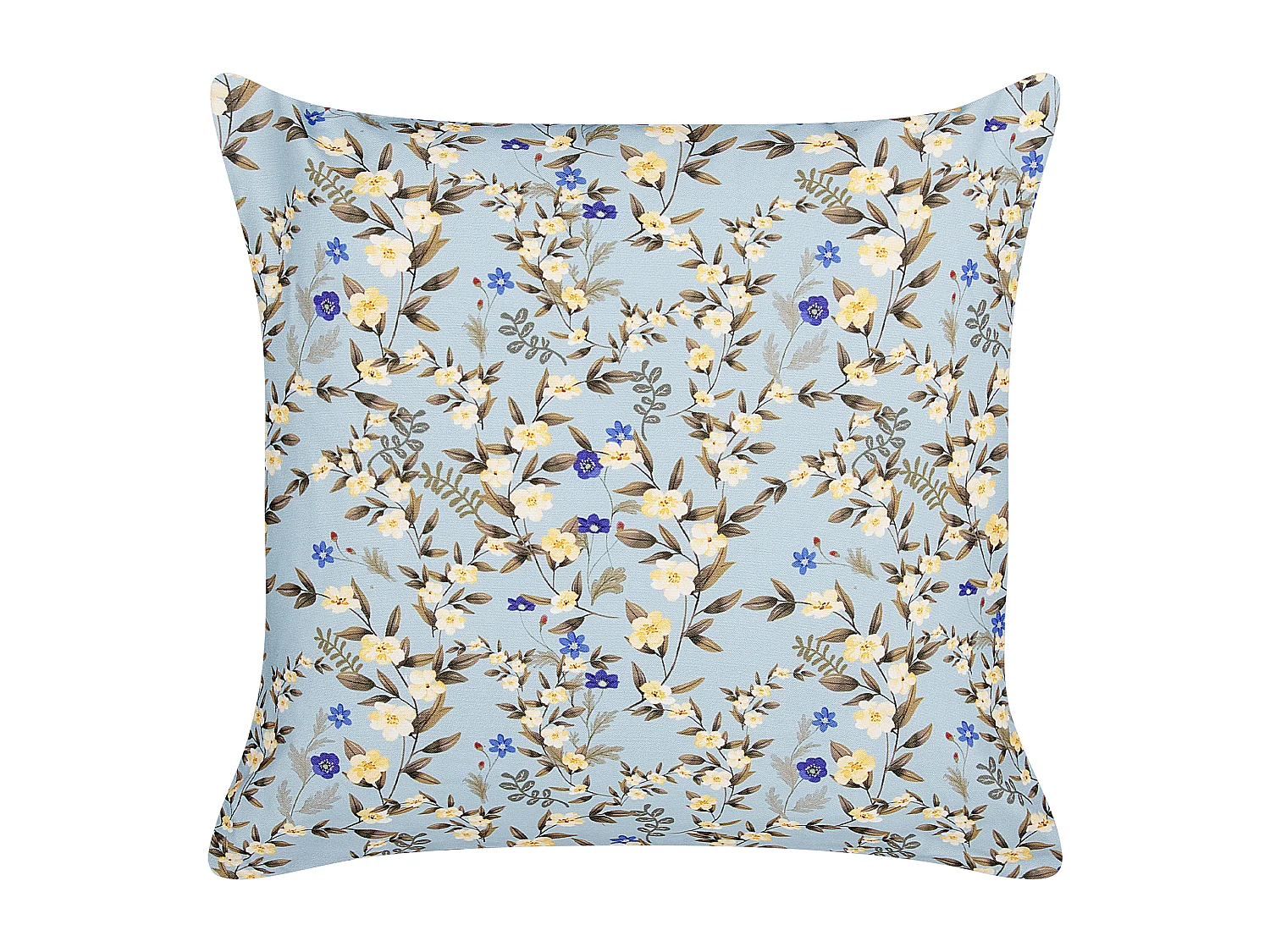 Gartenkissen 2er Set VALLORIA 45 x 45 cm Blau Blumenmuster