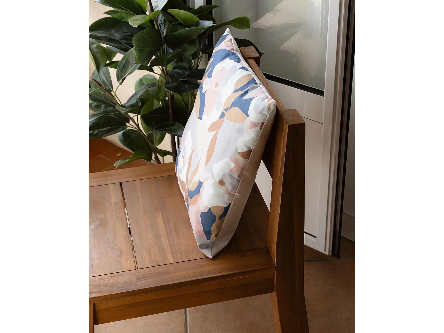 Gartenkissen 2er Set VEREZZI 45 x 45 cm Bunt Blumenmuster