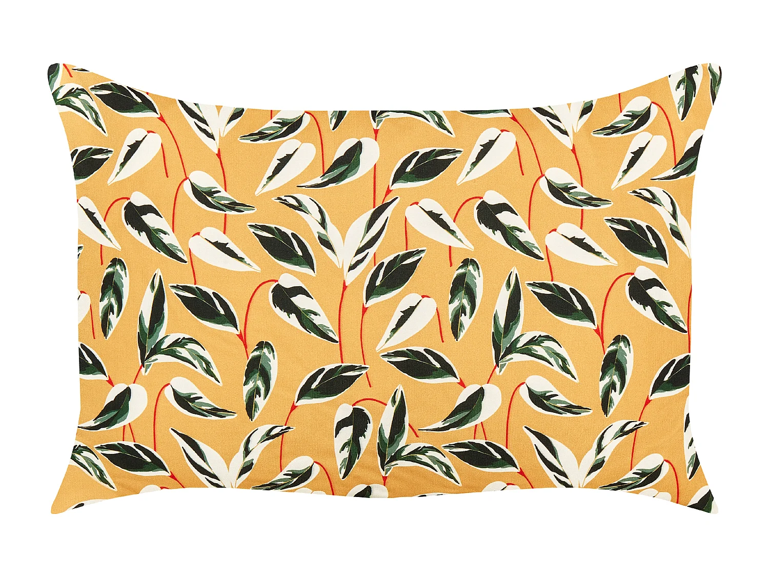 Lot de 2 coussins d'extérieur TAGGIA Motif de plante 40 x 60 cm Jaune