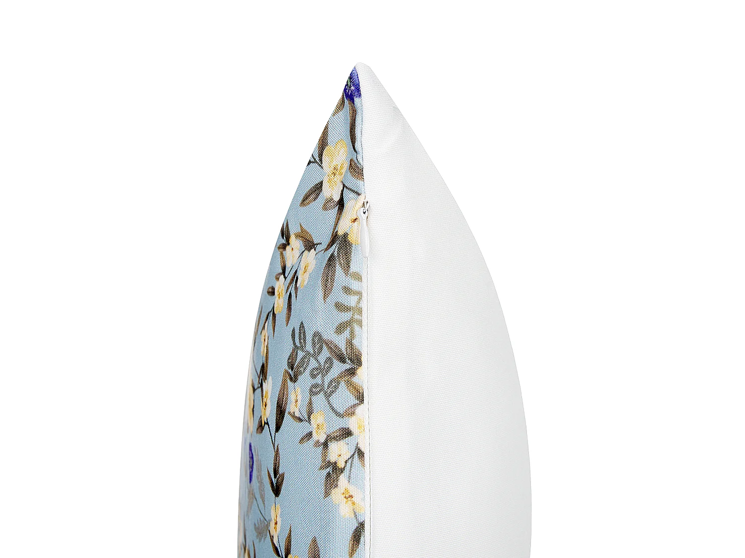 Set di 2 cuscini da esterno VALLORIA 40 x 60 cm Blu Trama floreale