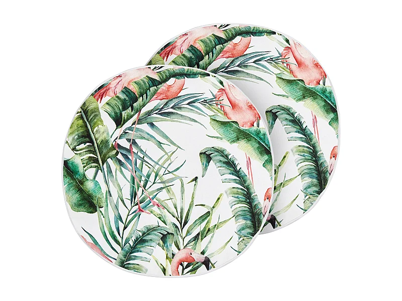 Lot de 2 coussins d'extérieur ELLERA Motif animal 40 x 40 cm Vert