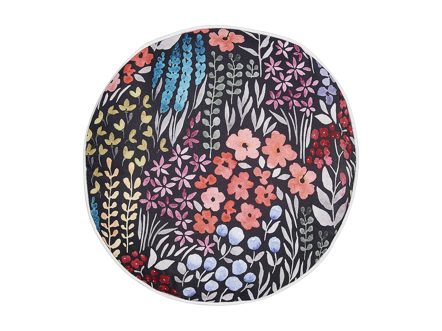 Lot de 2 coussins d'extérieur CASTELARO Motif floral 40 x 40 cm Multicolore