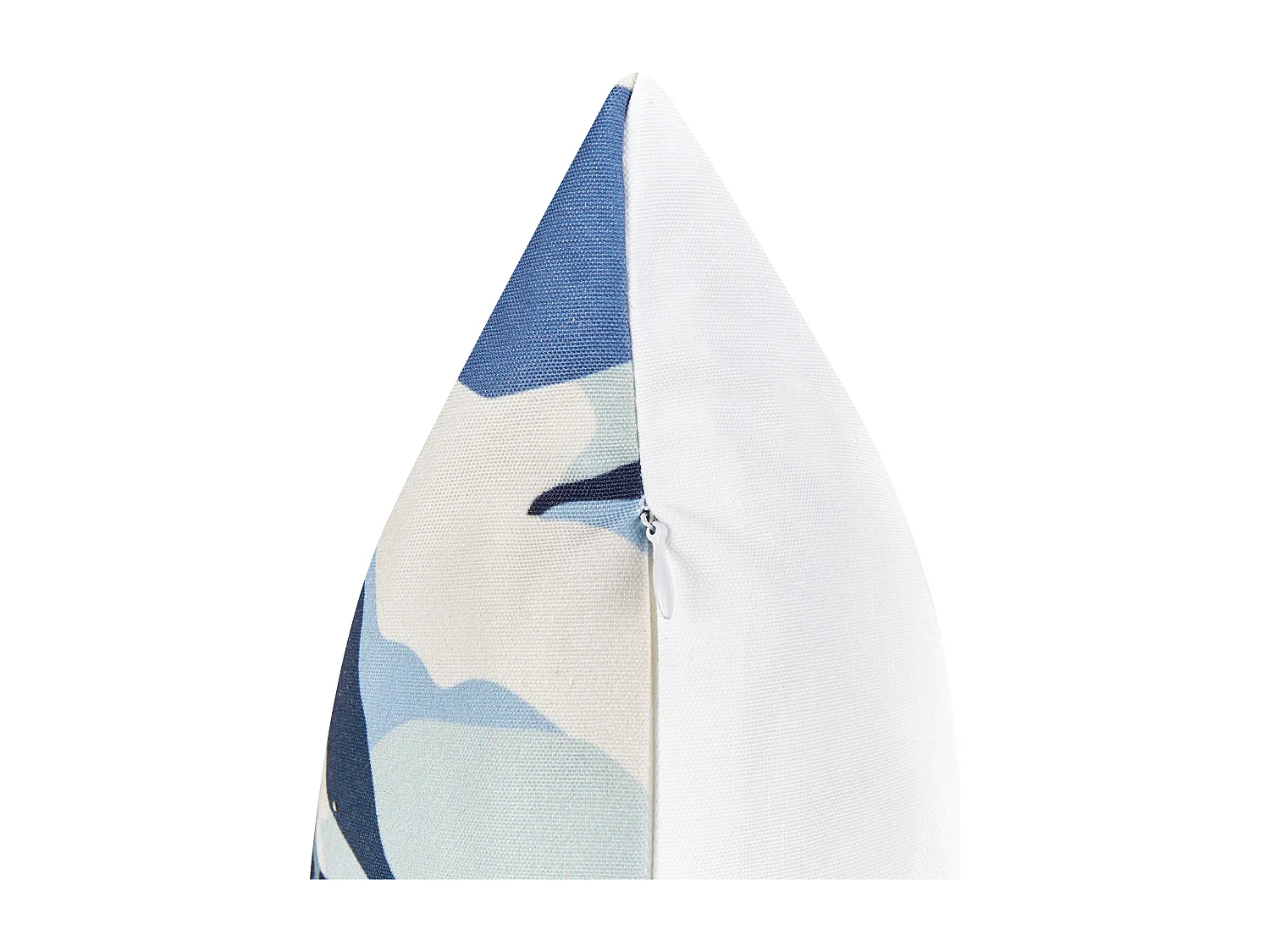 Gartenkissen 2er Set VEGLINO 40 x 60 cm Blau Pflanzenmuster