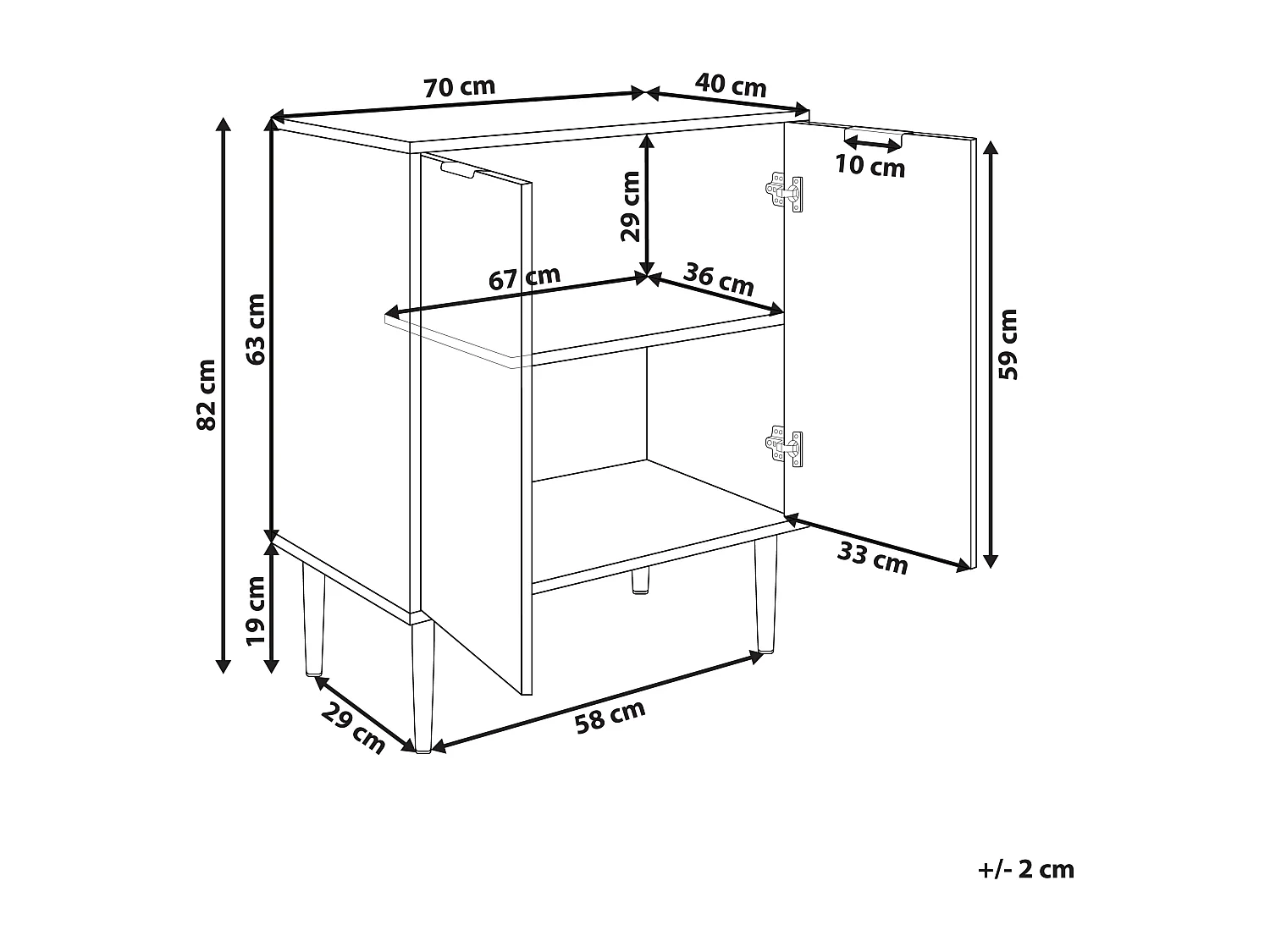 Armoire SOHO 82 cm Blanc