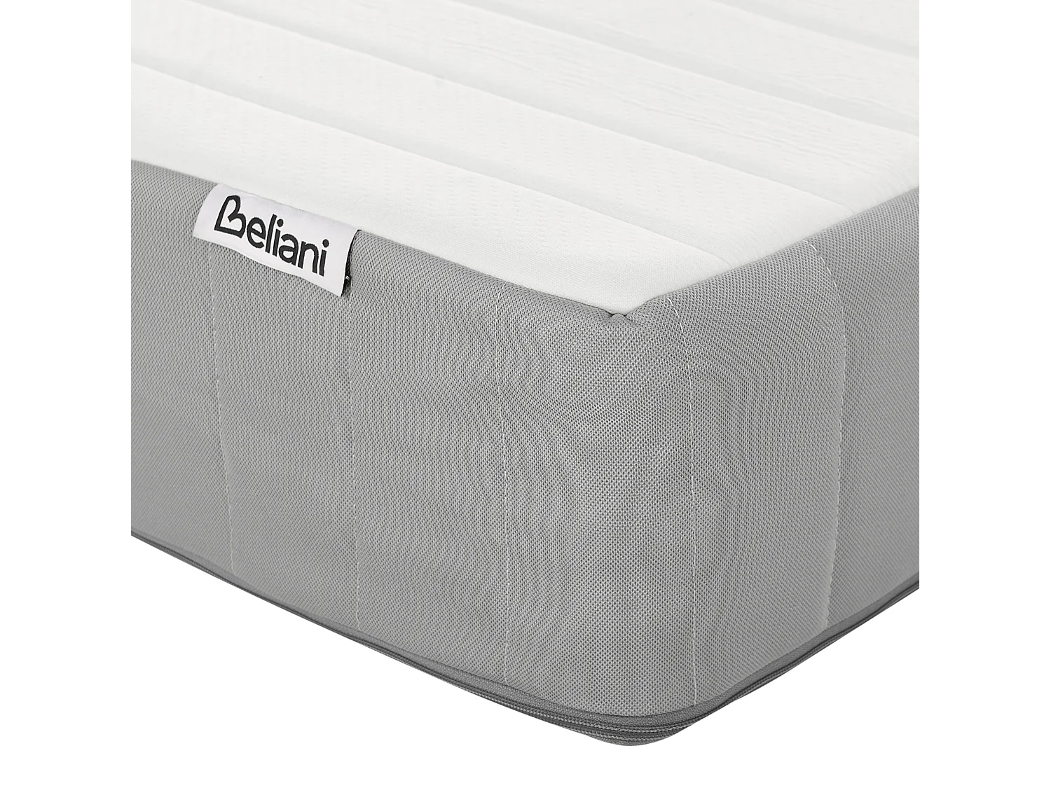 Matratze Taschenfederkern Latex mittelfest 180x200 cm weiß abnehmbar Springy