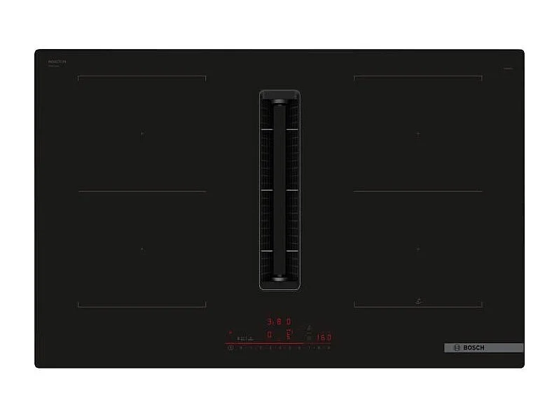 Table induction Aspirante - BOSCH SER6 - PVQ811H26E Noir - 4-foyers - Home Connect - L802xP522 mm