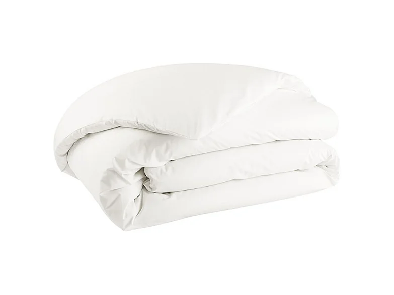 Como - Housse de couette blanc ivoire en percale de coton - 240x260cm
