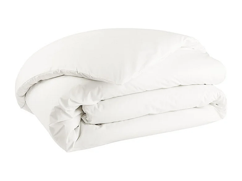 Como - Housse de couette blanc ivoire en percale de coton - 240x260cm