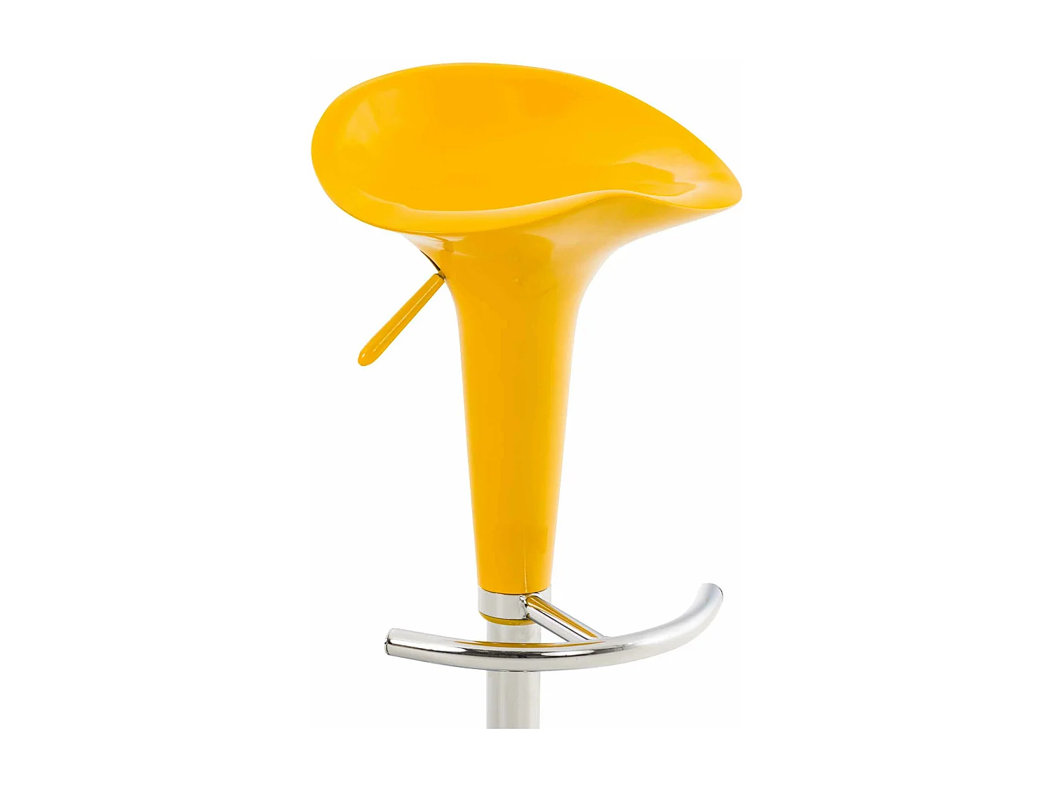 Tabouret de bar - Plastique - Jaune - Saddle