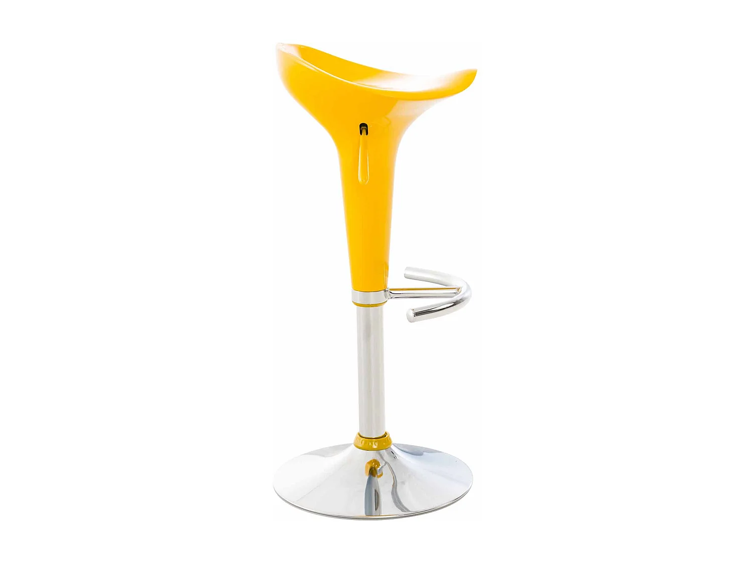 Tabouret de bar - Plastique - Jaune - Saddle