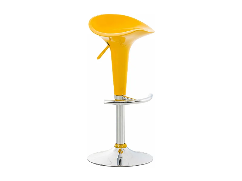 Tabouret de bar - Plastique - Jaune - Saddle