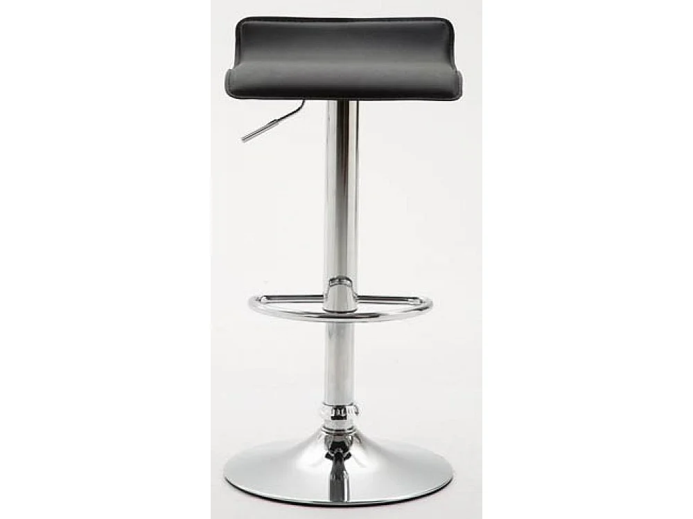 Lot de 2  Tabouret de bar - Similicuir & Métal - Noir - Dyn V2
