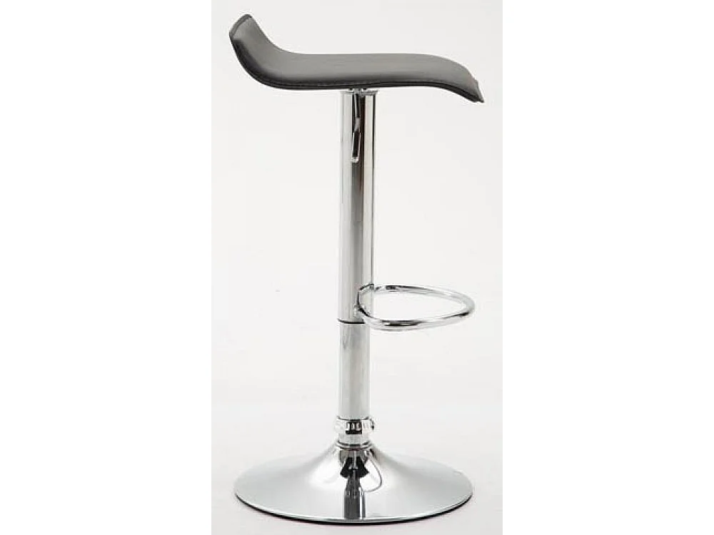 Lot de 2  Tabouret de bar - Similicuir & Métal - Noir - Dyn V2