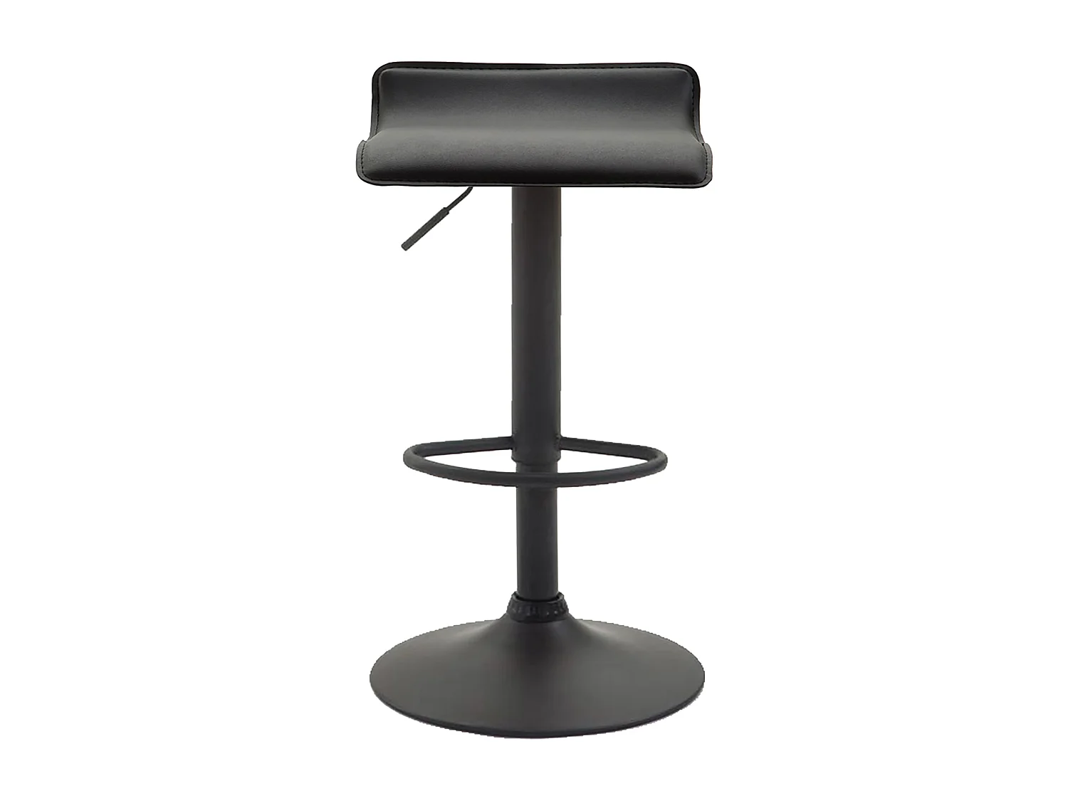Tabouret de bar - Similicuir & Noir - Noir - Dyn V2