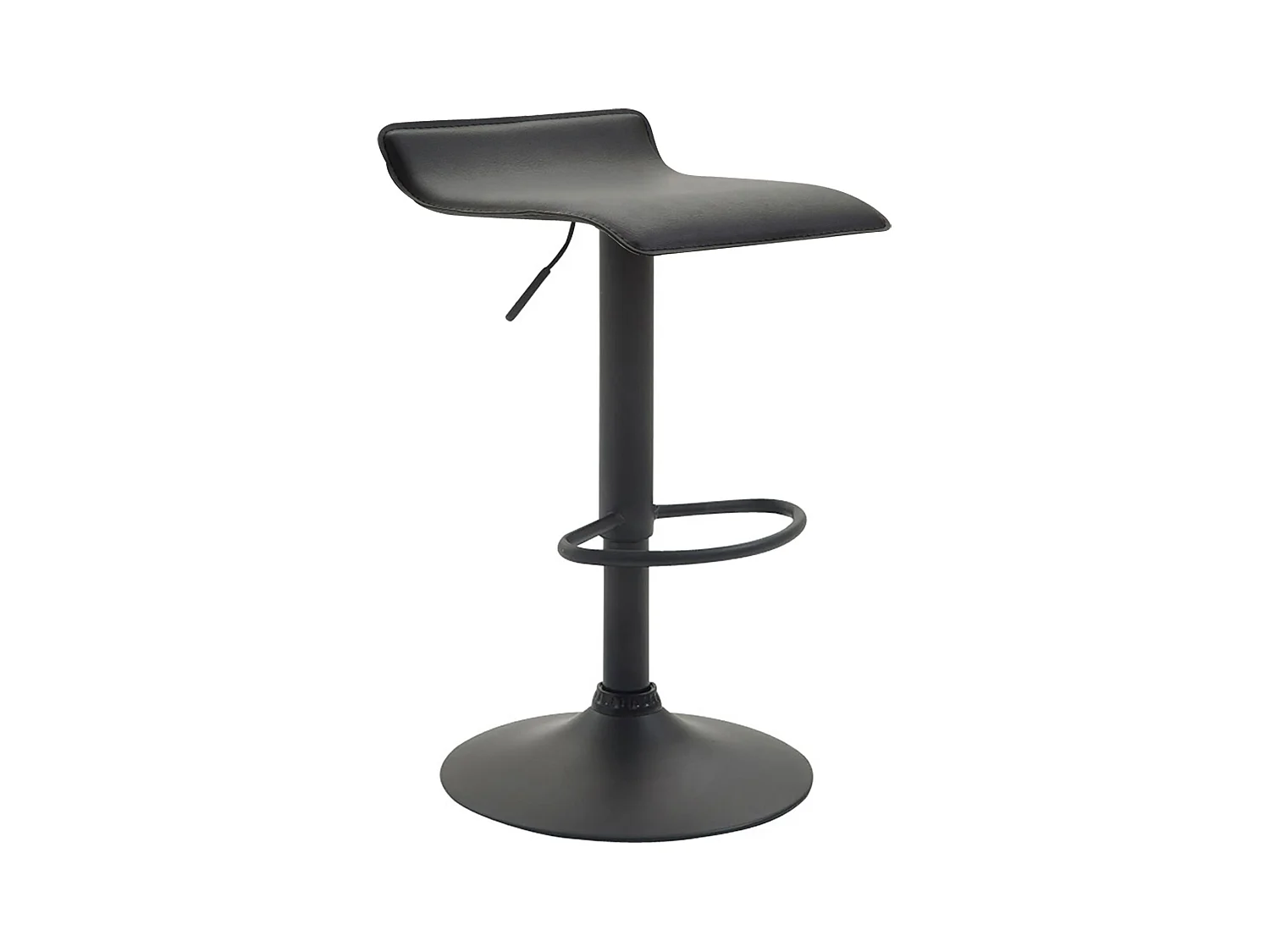 Tabouret de bar - Similicuir & Noir - Noir - Dyn V2