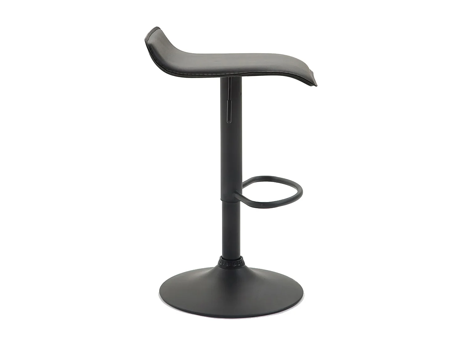 Tabouret de bar - Similicuir & Noir - Noir - Dyn V2