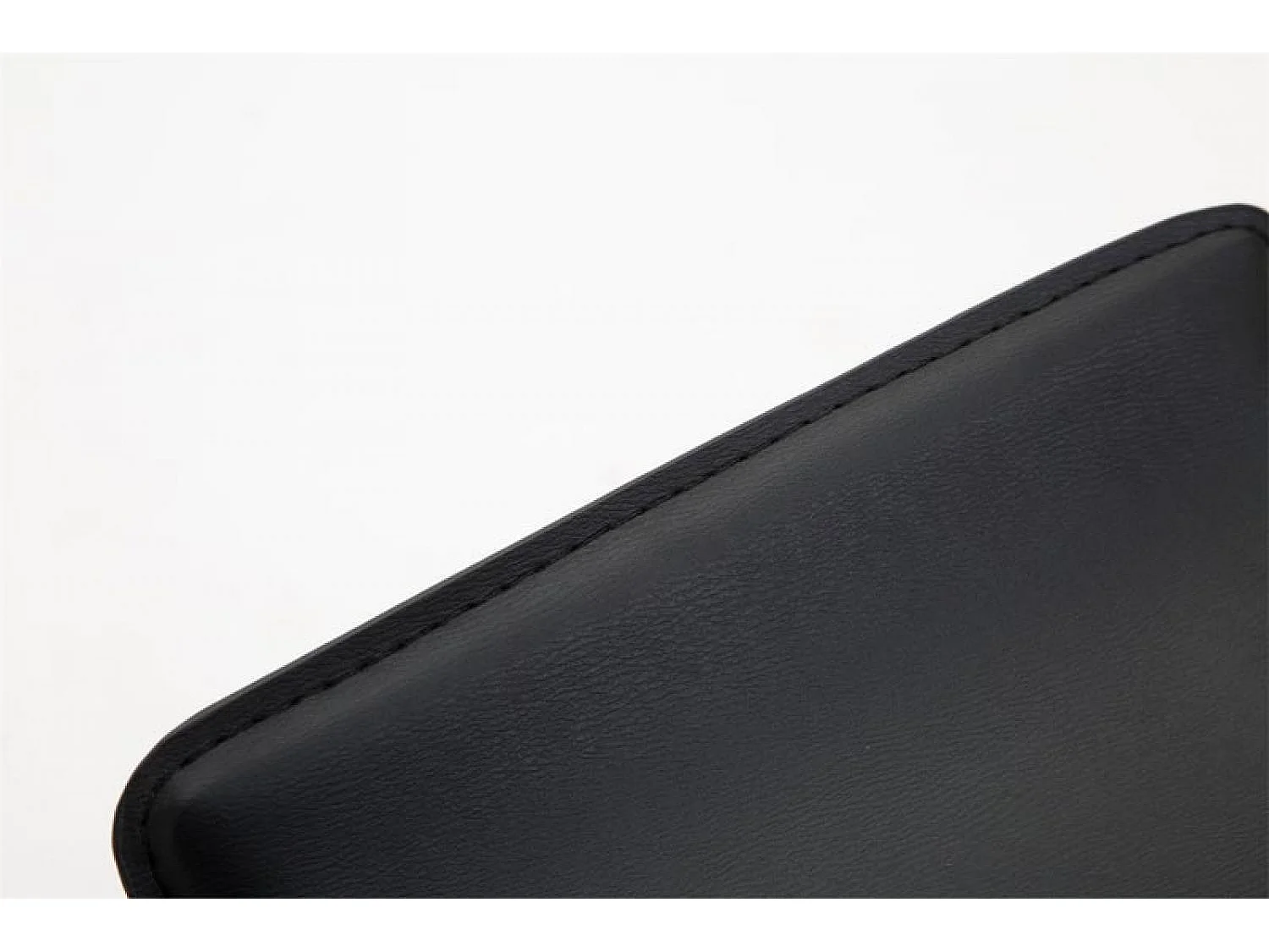 Tabouret de bar - Similicuir & Chrome - Noir - Dyn V2