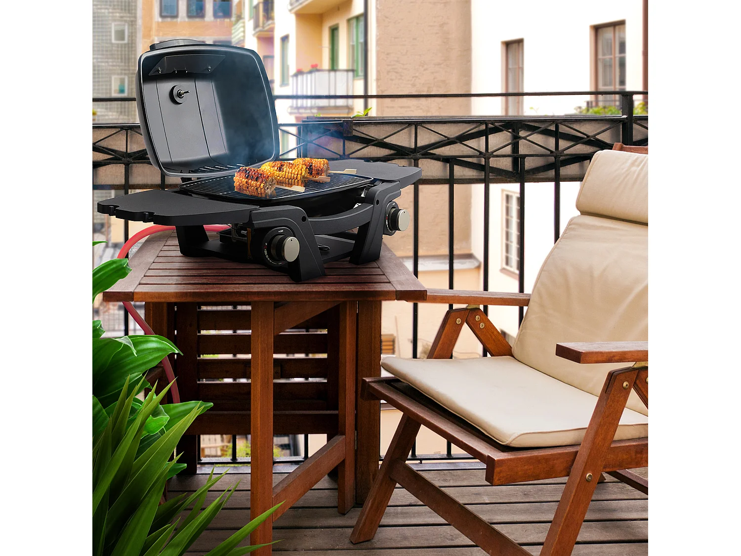 GASGRILL MAHTO Tischgrill Schwarz