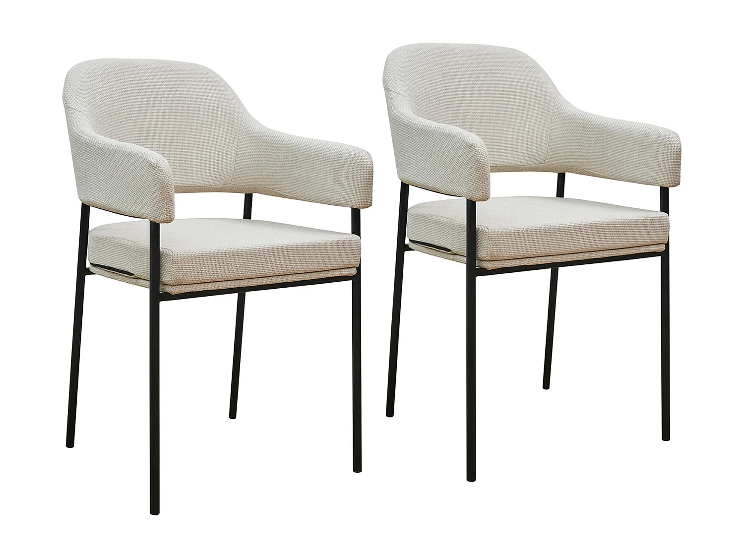 Lot de 2 chaises de salle à manger